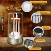 Tragbare Innen-/Außentischlampe aus Metall, kabellose Produktbild-Vorschau 3