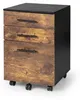 Cassettiera con rotelle Relaxdays, 3 cassetti, raccoglitori Anteprima dell’immagine prodotto 9