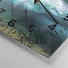 Wanduhr - Quadrat - Glasuhr - Surfen Unterwasser Frau - Produktbild-Vorschau 5