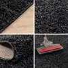 Teppich Wohnzimmer Hochflor Einfarbiges Design Langflor Produktbild-Vorschau 2