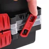A close-up shot of a hand operating a red lever on a black sorting box. Náhľad obrázku produktu