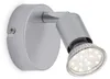 Spot ścienny LED obrotowy 1xGU10 3000K Ø8cm 3W tytanowy Podgląd zdjęcia produktu 1