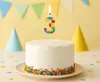 CANDLES Dort topper Dort NUMBER 3 Tři barevné kostky Náhled obrázku produktu 3