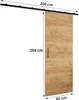 MEBLE KRYSPOL Zonda I Schiebetürset mit Schiene - 80x204 cm Produktbild-Vorschau 3