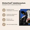 KitchenYeah© Herdabdeckplatte Kuh - Blau - Tiere , 59x52cm, Produktbild-Vorschau 6