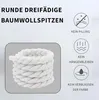 Zbssny 8mm Dicke Schnürsenkel Rund Baumwoll Seil Produktbild-Vorschau 3
