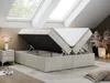 Boxspring bez čela BESS s úložným prostorem - 200x200 cm - Náhled obrázku produktu 2