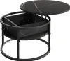 A round coffee table with a lift-top and storage compartment, shown against a white background. Anteprima dell’immagine prodotto