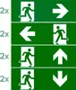 LED Fluchtwegleuchte | Exit Schild | 230V Notausgangsschild Produktbild-Vorschau 4