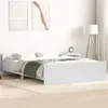vidaXL Cadre de lit avec tête et pied de lit blanc 140x200 Voir les images du produit 2