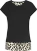 Vivance Dreams Shorty schwarz mit Animal-Print Größe 44/46 Produktbild-Vorschau 1