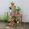 FATIVO Scaffale angolare per fiori a 6 ripiani in legno: Anteprima dell’immagine prodotto 4
