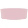 vidaXL umyvadlo s přepadem Matt Pink 36x13 cm Keramika Náhled obrázku produktu 4