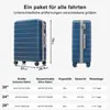 A size chart for luggage with product images and dimensions. Náhľad obrázku produktu