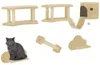 PawHut Katzen Kletterwand Set, 5-teilig Katzenmöbel mit Produktbild-Vorschau 1