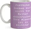 Mr. & Mrs. Panda Kaffeebecher Spruch Postbote Held - Produktbild-Vorschau 3