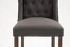 Silla de bar Cassandra, tapizada en tela, patas en madera Vista previa de la imagen del producto 7