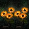 2x Solar LED Sonnenblumen Gartenleuchte Außen Steckleuchte Produktbild-Vorschau 12