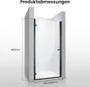 SONNI Nischentür Pendeltür Dusche 100x195cm,6mm Produktbild-Vorschau 7