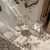 Set da balcone con tavolo rotondo Ø 60 cm in acciaio e 2 Anteprima dell’immagine prodotto 3