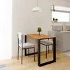 A dining table with two chairs in a modern kitchen setting. Voir les images du produit