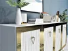 Skye Decor, Bare - Bílá, Zlatá, Skříně do obývacího pokoje, Náhled obrázku produktu 2