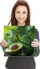 Wanduhr aus Glas mit Motiv Avocado Anschnitt- 30 x 30 cm - Produktbild-Vorschau 4