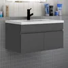 Badezimmer Badmöbel 80 cm Mineralguss Waschtisch mit Produktbild-Vorschau 1
