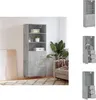 vidaXL Highboard Betongrau 69,5x34x180 cm Holzwerkstoff -  Produktbild-Vorschau 1