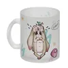 Glas Tasse mit unzufriedenem, traurigem Hasen und witzigen Produktbild-Vorschau 2