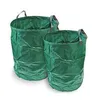 Skladací záhradný kôš 120 l, zelený Náhľad obrázku produktu 2