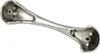 Schubladengriff 128mm Lochabstand Zamak gebürstetes Produktbild-Vorschau 2