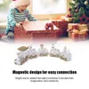 Drewniany zestaw zabawek Mini Train Model Dekoracja Dzieci Podgląd zdjęcia produktu 6