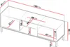 MIRJAN24 TV-Lowboard Querty 2D 05, Loft Wohnzimmer Produktbild-Vorschau 4