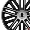 16-inch zwarte en zilveren wielkappen, wieldeksels, Productafbeelding-voorbeeld 10