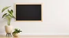 Lavagna nera con cornice in legno naturale 70x50 cm Anteprima dell’immagine prodotto 4