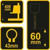 Support de perçage pour perceuses, hauteur 400 mm, course Voir les images du produit 19