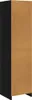 vidaXL Kleiderschrank mit Schubladen Schwarz 50x50x200cm Produktbild-Vorschau 6