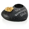 COM-FOUR® Hartvormige decoratie voor graven met een Productafbeelding-voorbeeld 3