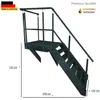 Schodisko Wangen – oceľové, 7 schodov, výška 133 cm, Náhľad obrázku produktu 1
