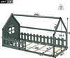 MODFU Kinderbett 90x200cm mit Rausfallschutz, Hausbett Produktbild-Vorschau 7