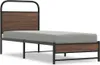 vidaXL Rám postele bez matrace 80x200 cm hnědý dubový Náhled obrázku produktu 1