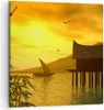 Bild auf Leinwand - Leinwandbild - Asien Berg Meer Felsen - Produktbild-Vorschau 1