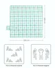 A picnic blanket with dimensions and illustrations of people using it. Produktbild-Vorschau