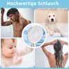 ZMH Shower Nickel Duschkopf mit 1,5 m Schlauch Runde Produktbild-Vorschau 2