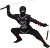 Kostüm schwarzer Ninja komplett Kinder Ninja - Kinderkostüm Produktbild-Vorschau 3