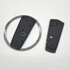 Two parts of a black and chrome stand for a PlayStation 5 Slim console are shown on a white background. Anteprima dell’immagine prodotto