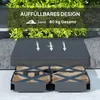 Pied de parasol Outsunny en 4 parties étanche Poids pour Voir les images du produit 6