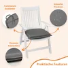 4er Set Outdoor Sitzkissen, 44 x 47 cm, 6 cm dick, Produktbild-Vorschau 2