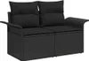 Gartensofa-set mit Kissen 10 pcs Schwarz Poly-Rattan Produktbild-Vorschau 6